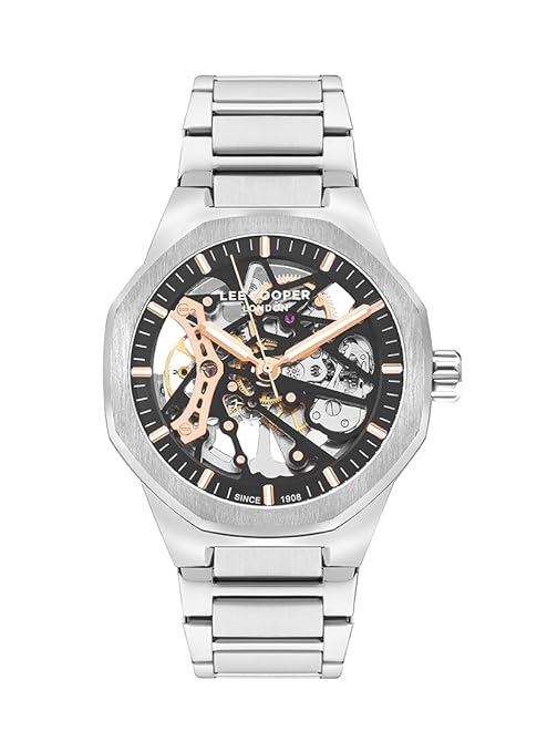 Lee Cooper, Men's, Analog Watch, Black Dial, LE-LC07905.360