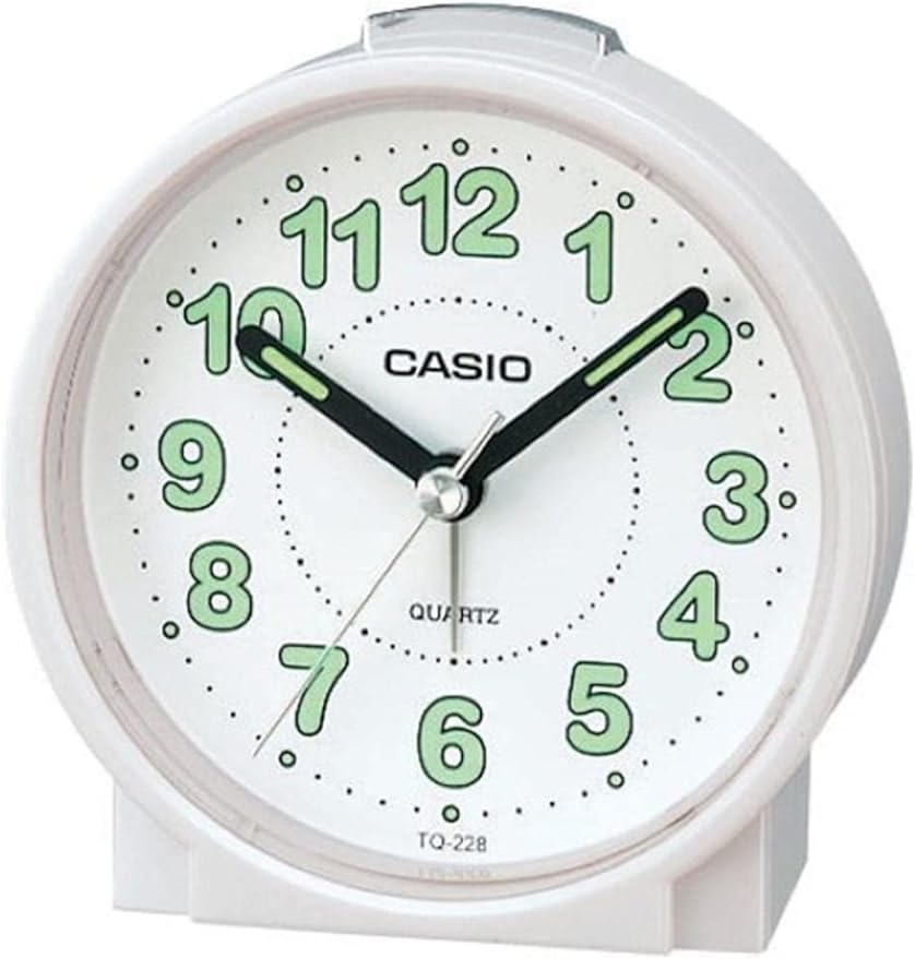 Casio, Beep Sound Alarm Clock Analog White, TQ-228-7DF