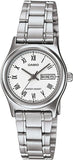 Casio men analog watch, white dial with comfortable strap, model CS-LTP-V006D-7BUDF, Bahrain