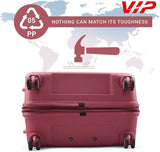 VIP Karl Plus 66cm, 8 Wheel Hard Trolley, Red, KARL PLUS66RD