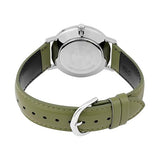 Casio Men's Watch Analog Beige Dial with Green Leather Strap, MTP-VT03L-7BDF