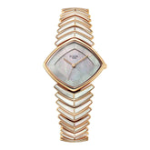Titan Raga Women's Quartz Analog Watch, Mother Of Pearl Dial, Gold Metal Strap, TI-95393WM03