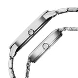 Titan Bandhan Eternal Pair Watch Silver Dial with Two Toned Gold and Silver Stainless Steel Band, 19692969BM01
