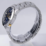 Seiko Men's Mechanical Watch, Automatic 21 Jewels Blue Dial Silver Stainless Band, SNKK11J