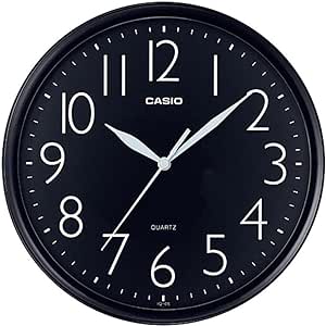 Casio Clock CS-IQ-05-1DF black dial clock