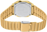 Casio Vintage Unisex Watch Digital Gold Dial With Gold Stainless Steel Band, A700WEVG-9ADF