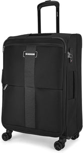 Carlton 55cm, Newbury Plus Soft Top Trolley Bag, Black, NEWBP55BK