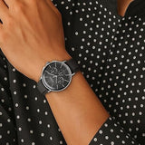 Titan Light Leathers Men's Multifunction Watch Anthracite Dial with Grey Leather Strap, 90200SL02