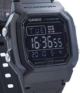 Casio Men's Watch Digital Black Dial with Black Resin Band, W-800H-1BVDF