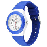 Zoop By Titan Sport Kid's Watch Analog White Dial with Blue PU Strap, 16031PP03