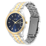 Titan Men's Trendsetter Watch Blue Dial with Two-Toned Stainless Steel Band, 1824BM03