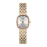 Titan Raga Spotlight Women's Quartz Analog Watch, Silver Dial, Gold Metal Strap, TI-95430WM01