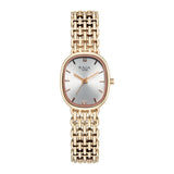 Titan Raga Spotlight Women's Quartz Analog Watch, Silver Dial, Gold Metal Strap, TI-95430WM01
