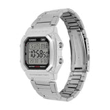 Casio Men's Watch Digital Dial with Stainless Steel Band, W-800HD-1AVDF