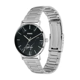 Casio Men's Watch Analog Black Dial with Silver Stainless Steel Band, MTP-VT01DM-1AUDF