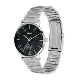 Casio Men's Watch Analog Black Dial with Silver Stainless Steel Band, MTP-VT01DM-1AUDF