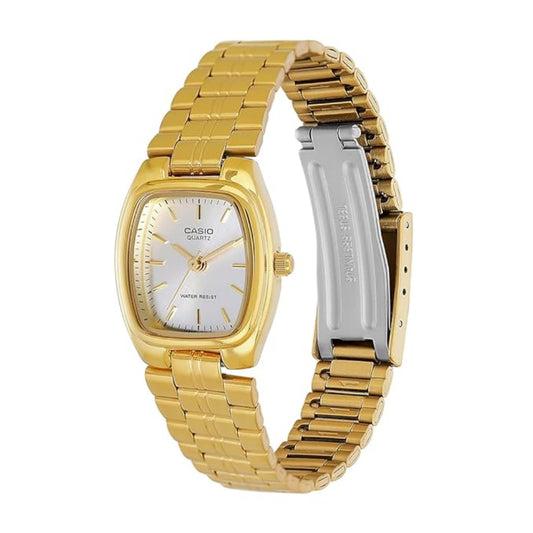 Casio Women's Watch Analog, Silver Dial Gold Stainless Steel Strap, LTP-1169N-7ARDF