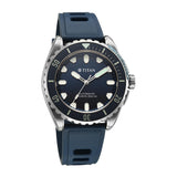Titan Zero Hour Diver's Series Men's Automatic Watch Black Dial with Silver Stainless Steel Band | 500M Water Resistant, 10071KM01