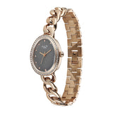 Titan Raga Spotlight Women's Quartz Analog Watch, Grey Dial, Gold Metal Strap, TI-95429WM01