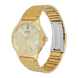 Casio, Men's Watch Analog, Gold Dial Gold Stainless Steel Band, MTP-V300G-9AUDF
