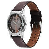 Titan Karishma Zing Men's Watch Analog Brown Dial with Brown Leather Strap, 1644SL01