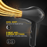 Wahl Pro Style Power Hair Dryer 1800W, Powerful Styling with Multiple Heat & Speed Settings 3026984