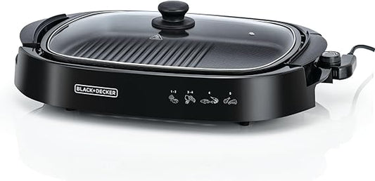 Black+Decker Open Flat Health Grill 1500W, GH1500 Grills BL-GH1500