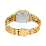 Casio Vintage Women's Watch Digital Dial with Gold Stainless Steel Band, LA680WEGV-9ADF