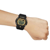 G-Shock Men's Watch Digital Gold Dial with Black Resin Band, GD-350GB-1DR