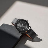 Titan Workwear Men's Watch Analog Anthracite Dial with Black Leather Strap, 1884NL01