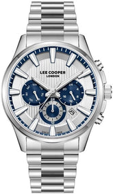 Lee Cooper Men's Multifunction Watch with Silver Dial and Stainless Steel Band, LC08216.330