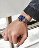 Casio Unisex Watch Analog-Digital Dial with Grey Stainless Steel Band, AQ-230GG-2ADF