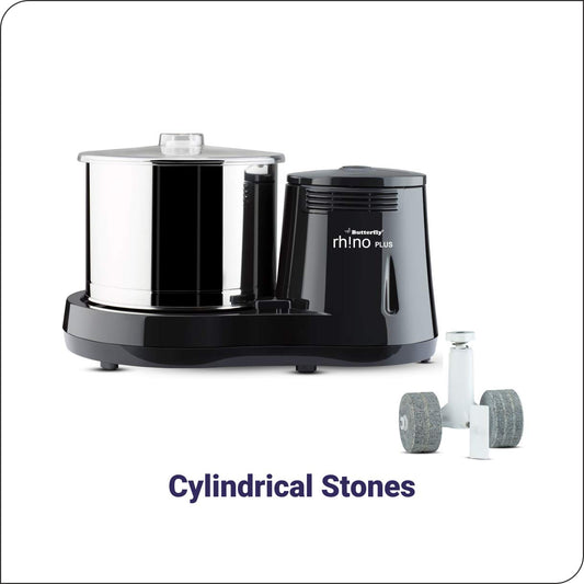 Butterfly RHINOPLUS 2L Wet Grinder 150W Motor, Grey, Durable Stone Rollers, Easy Batter Making