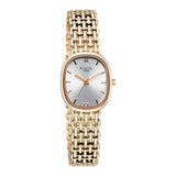 Titan Raga Spotlight Women's Quartz Analog Watch, Silver Dial, Gold Metal Strap, TI-95430WM01
