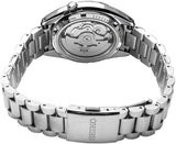 Seiko, Men's Mechanical Watch Analog, Black Dial Silver Stainless Steel Band, SRPK89K