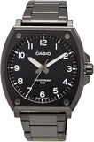 Casio Men's Watch Analog Black Dial With Black Stainless Band, MTP-E730B-1AVDF