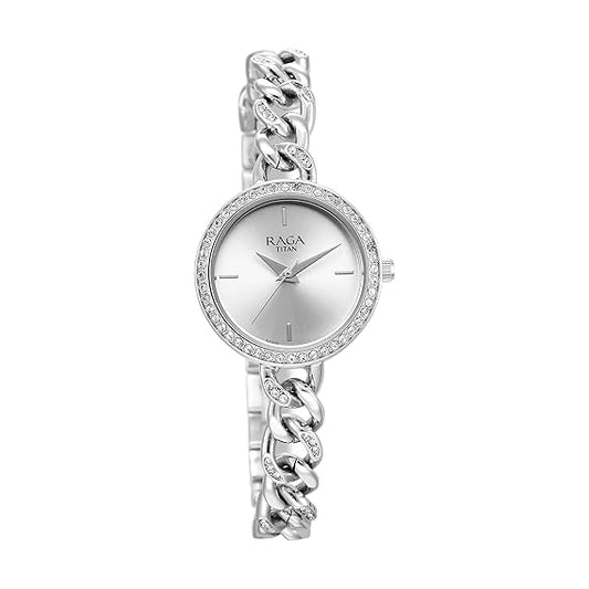 Titan, Men's, Analog Watch, Silver Dial, with Stainless Steel Band, TI-95288SM01