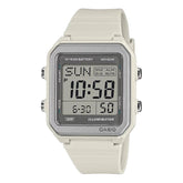 Casio Men's Digital White Dial Watch With White Resin Band, W-221H-8AVDF