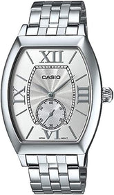 Casio,Men's Watch Analog, Silver Dial Silver Stainless Steel Band, MTP-E114D-7ADF