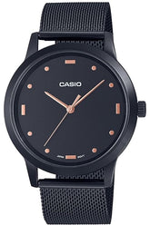Casio, Men’s Watch Analog, Black Dial Brown Leather Band, MTP-2022VMB-1CD