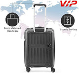 VIP Locus-Max 55cm, 8 Wheel Hard Trolley ,Jet Black, LOCUSMAX55BLK