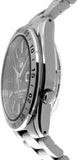 Seiko 21 Jewels Men's Automatic Watch Analog Black Dial with Silver Stainless Steel Band, SNKE01J
