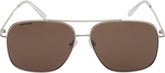 Fastrack Women's Navigator Sunglasses, Brown Lens, UV protected, M253BR15V