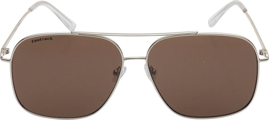 Fastrack Women's Navigator Sunglasses, Brown Lens, UV protected, M253BR15V