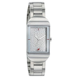 Fastrack, Women's Go Skate Collection Watch Analog, Silver Dial Silver Stainless Steel Band, 6201KM01
