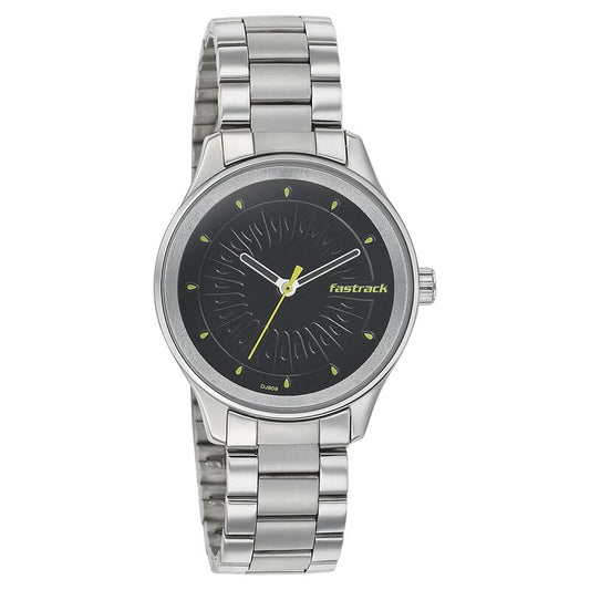 Fastrack, Men's, Analog Watch, Black Dial, with Stainless Steel Band, FA-6203SM02