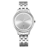 Fastrack, Women's Watch Analog, Silver Dial Silver Stainless Steel Band, 6248SM01