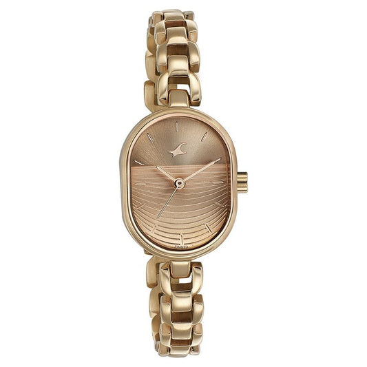 Fastrack, Men's, Analog Watch, Gold Dial, with Stainless Steel Band, FA-6258WM01