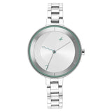Fastrack,Women's Watch Stunners Collection Analog Silver Dial Silver Stainless Steel Strap, 6265SM01