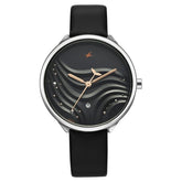 Fastrack, Unisex, Analog Watch, Black Dial, with Leather Band, FA-6316SL01